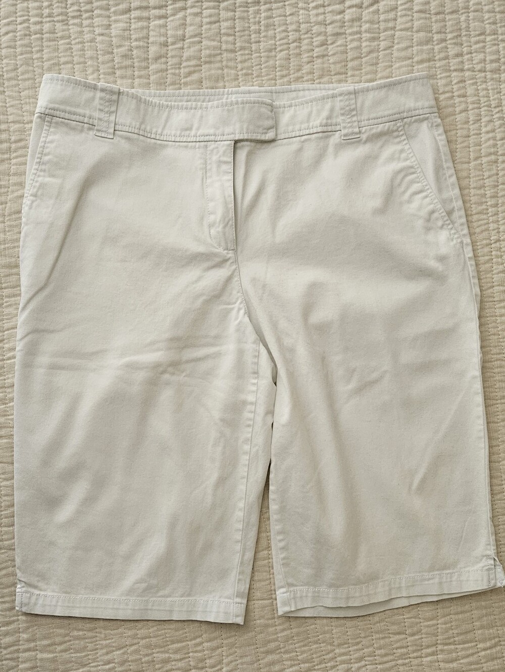 New York & Company White Bermuda White Shorts Size 10